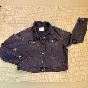 Old Navy faded black Denim Jacket. SZ L. Great condition